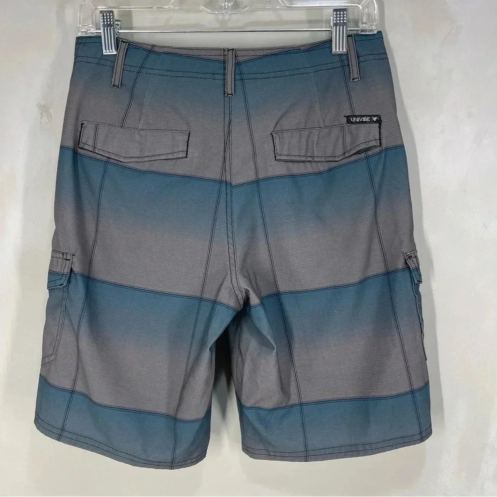 Univibe AMPHIBIOUS Walking Short  Boardshort WATER Swimming Blue L sz 14